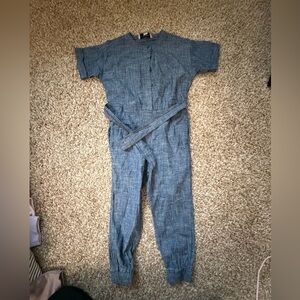 Free Assembly Kids Blue Chambray One-Piece Bodysuit